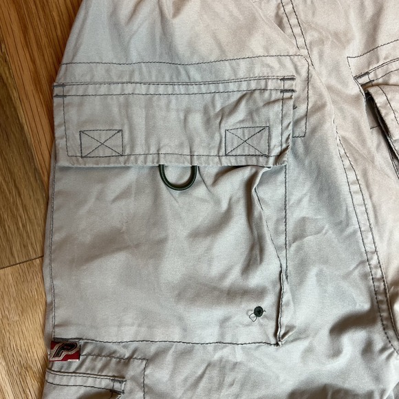 Vintage Rare 90s Kids Paco Baggy Cargo Shorts Size 12 Carpenter Tan - Picture 7 of 11